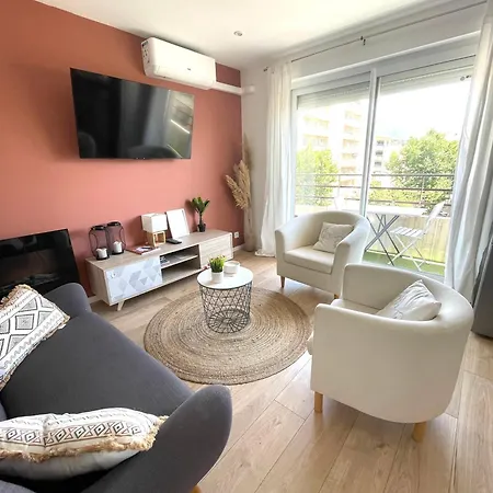 Apartamento Le Terra-cota 3 Ch Privées 10' Gare-port Et Plage, Wfi, Cosy *